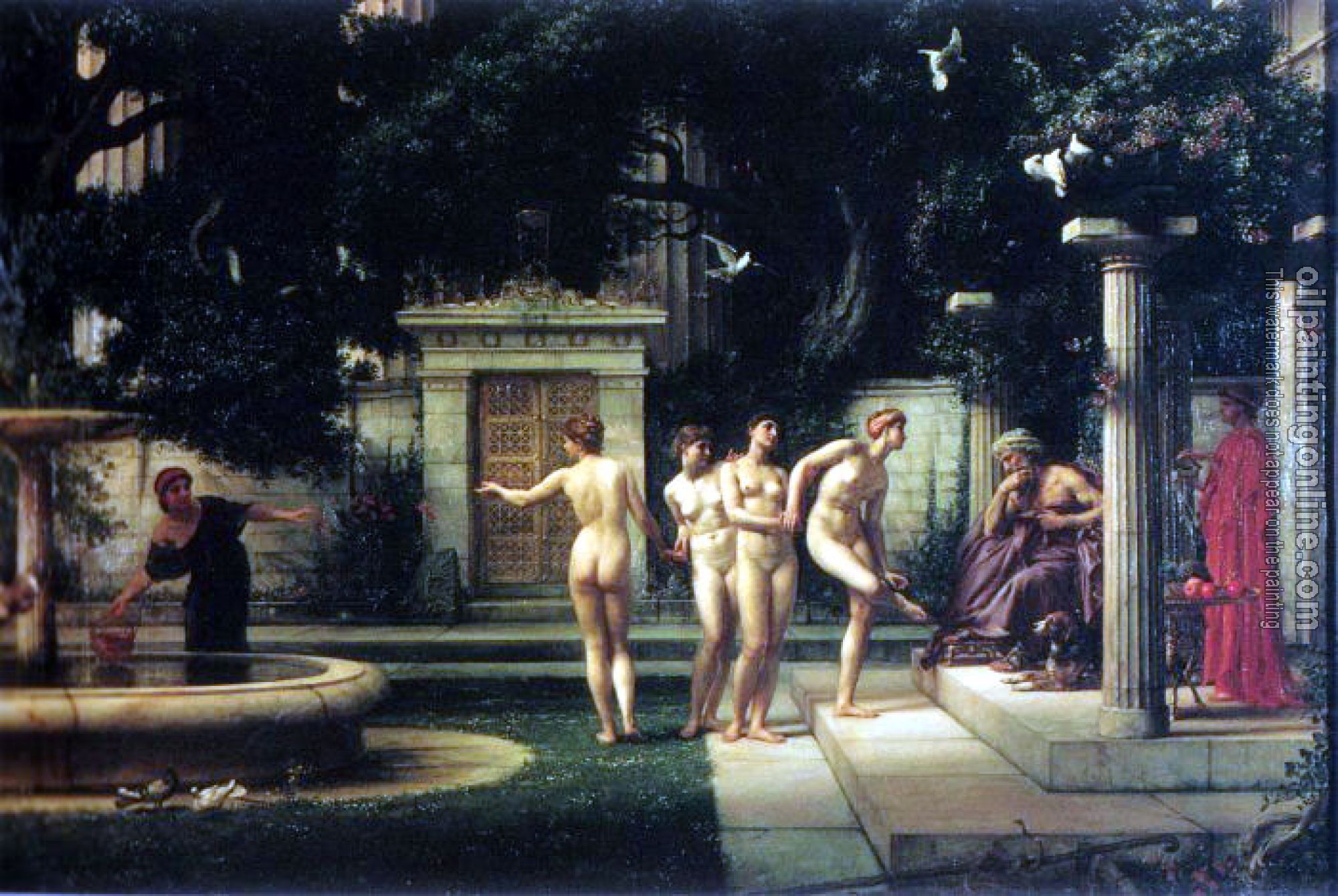 Sir Edward John Poynter - A visit to Aesclepius